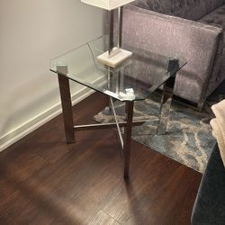 Glass Side Table