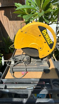 Dewalt cut off saw 14”