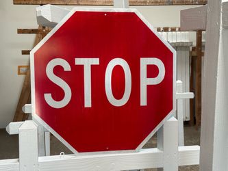 Brand new holographic full size 30” STOP sign