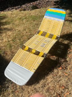 Vintage Jelly Tube Folding Lounge Chair
