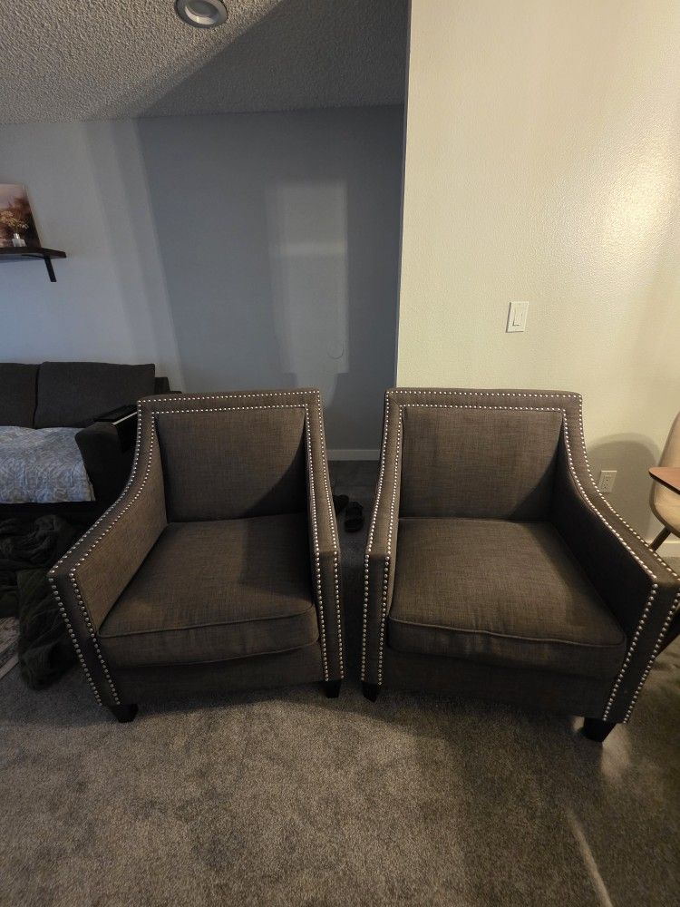 Charcoal Gray Couch 2 Sets