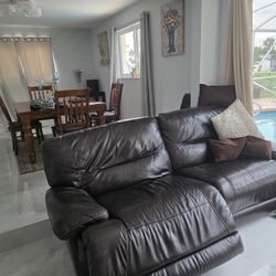 Recliner Leather Sofa