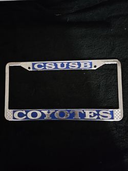 CSUSB License Plate Holder
