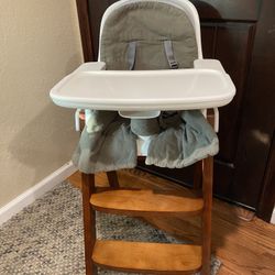 Oxo Sprout Highchair Baby Toddler Grey Wood