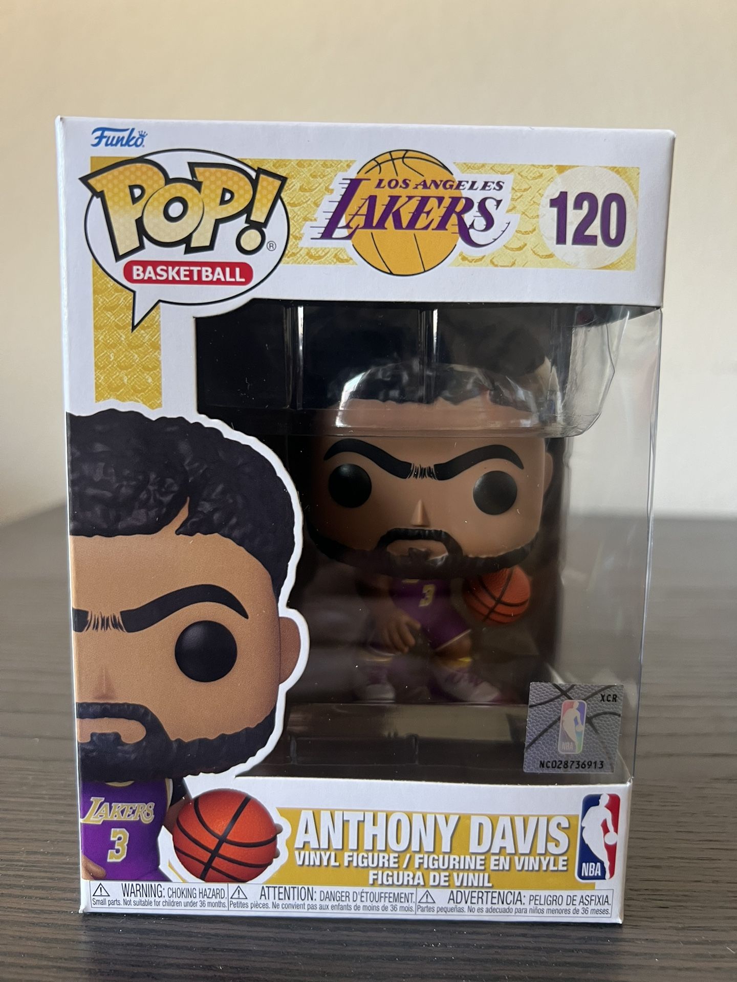 VAULTED Anthony Davis Funko Pop #120 Lakers Basketball #3 Sports Los Angeles NBA