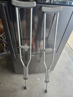 Adjustable Aluminum Underarm Crutches – Pair