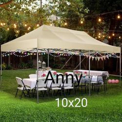 10x20  Pop up Canopy Tent Easy Up Outdoor Canopy Wedding Party Tents for Parties