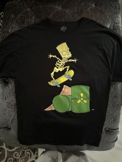 Simpsons BART SKELETON Skateboard XL T-shirt