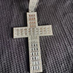 Moissanite Cross Pendant 