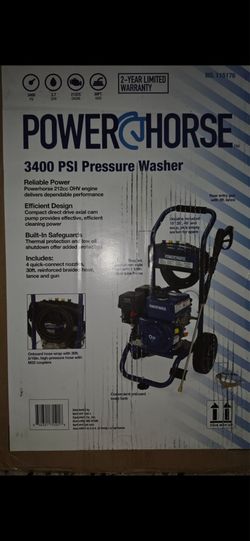 Powerhorse 3400 PSI Gas Pressure Washer | 2.7 GPM | 212cc