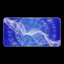 License Plate Novelty Car Front Blockchain Technology Exchange