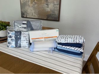 Nautical crib bedding and accessories