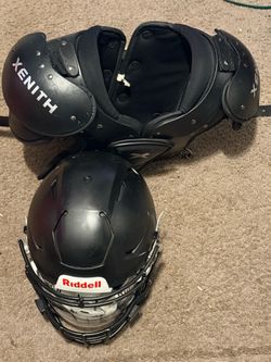 $250 Helmet and shoulder pads