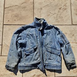 Vintage Carhartt Style Denim Jacket 