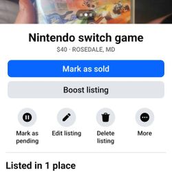 Nintendo Switch Game 