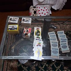 Batman, cards and some extra cards.