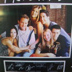 Friends 11 X 14 laser engraved framed display