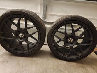 2015 mustang  3 HRE rims for sale with tire