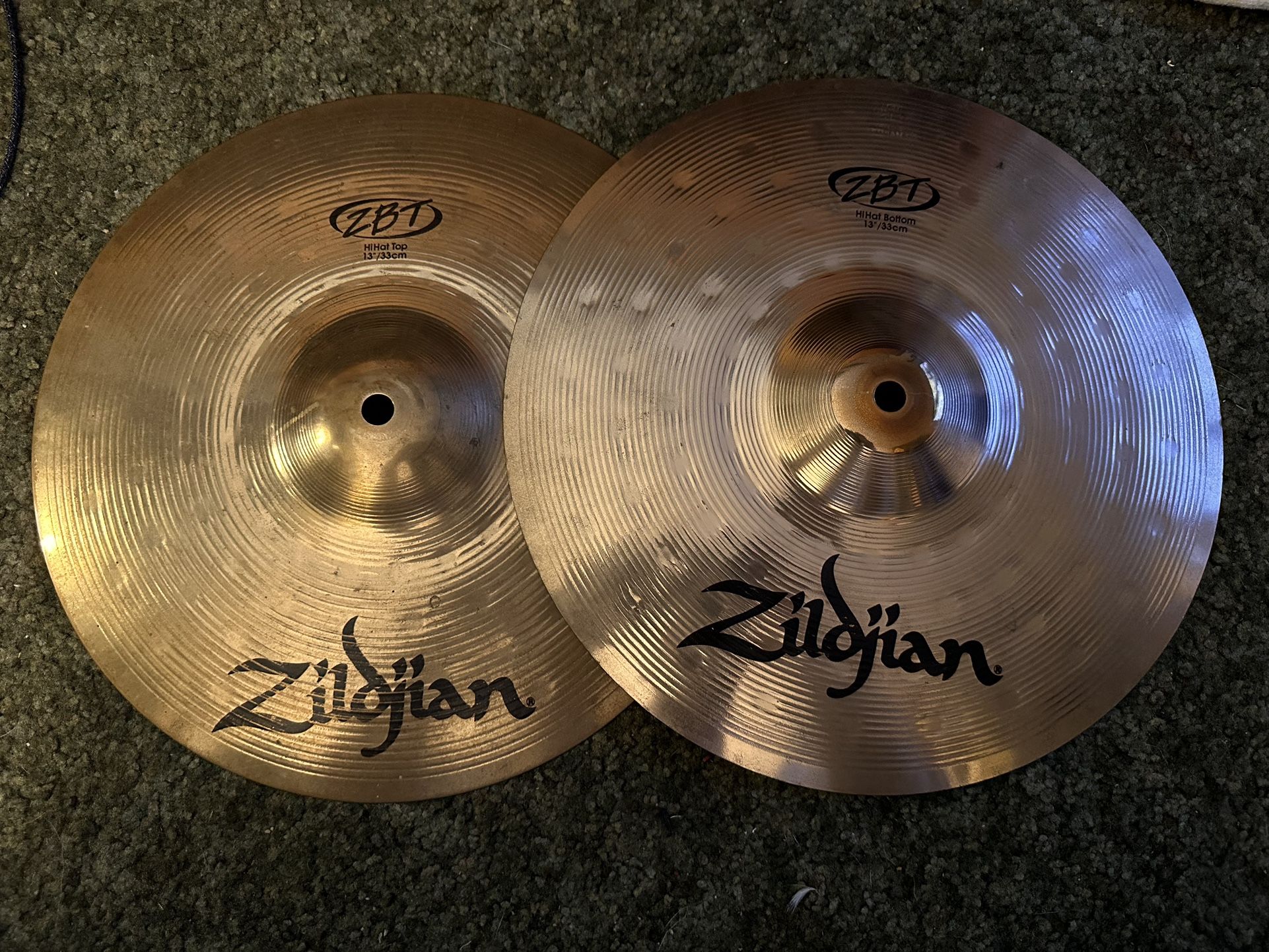 Zildjian ZBT 13” Hi hat Top And Bottom