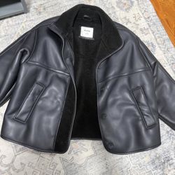 Hollister leather jacket