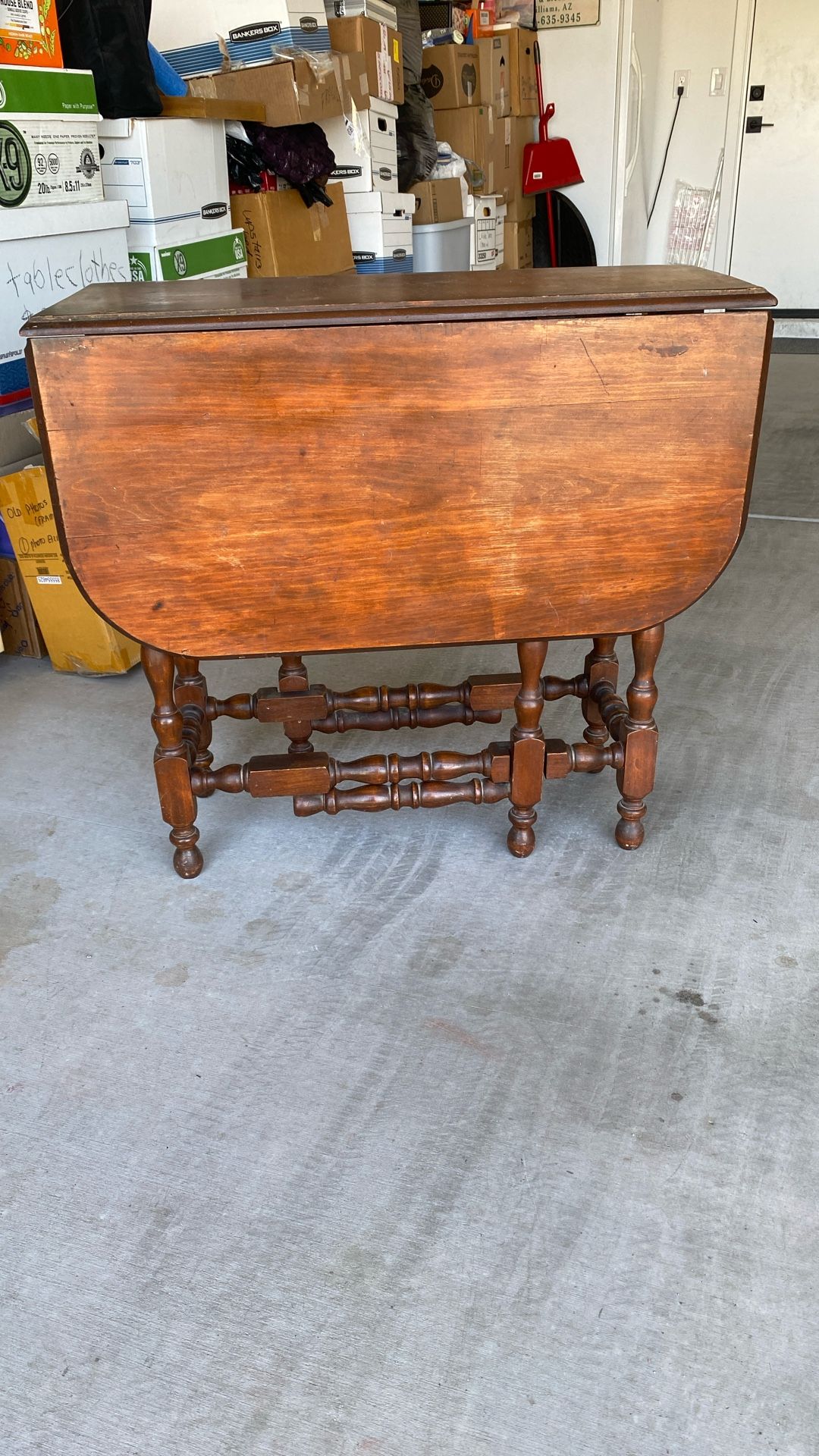 Antique Drop Leaf Table $35