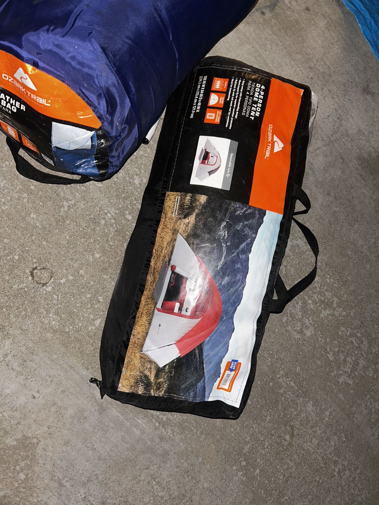 Camping Tent And Sleeping Bag