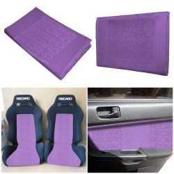 Brand New Purple Recaro Fabric Material SEAT Cover Cloth For Universal Interior