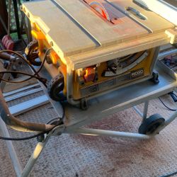 Ridged 10in Table Saw 