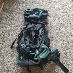JanSport Rockies Vintage Internal Frame Hiking Backpack – Green/Black – Great Condition