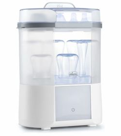 Chicco Baby Bottle Sterilizer, 3-in-1 Electric Steam, Kills 99.9% Germs