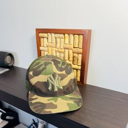 Vintage New Era Y2K NY Yankees Camo Hat, Cap. Size 7 5/8.