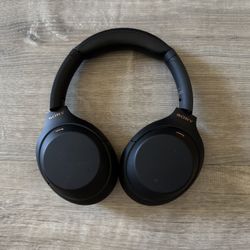  Sony WH-1000XM4 Wireless Overhead Headphones, Black Noise Canceling