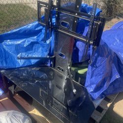 Black Glass Tv Stand 