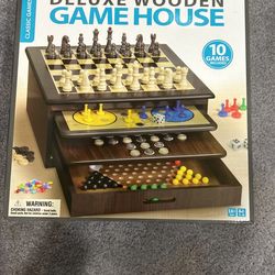 Deluxe Wooden Game House