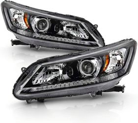 2013-2015 Honda Accord Sedan Projector Headlights Headlamps Left+Right
