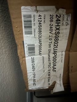 2.0 ton 410 A air handler