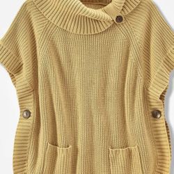 Coldwater Creek Sweater Poncho-New With Tags