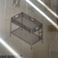 BUNK BED  TWIN  W / LADDER