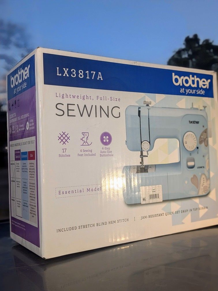 NEW, UNOPENED! Brother RLX3817A 17-Stitch Sewing Machine in Blue