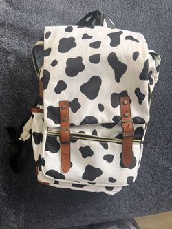Cow Print 3 Pocket Backpack