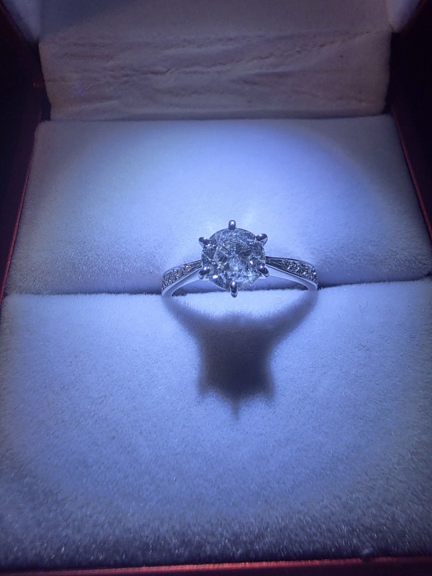 Engagement or wedding ring Real diamond