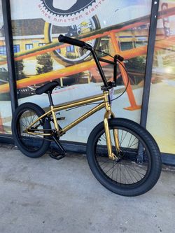Elite BMX gold bike