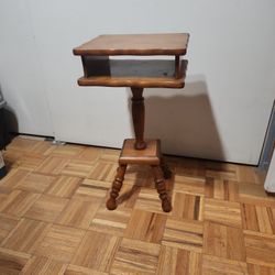 Mid Century Solid Wood Telephone Table