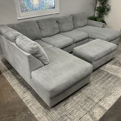 Gray Sectional Couch - Free Delivery