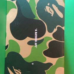 Bape And White Bapesta Shoes 