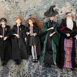 Set of 5 Harry Potter dolls