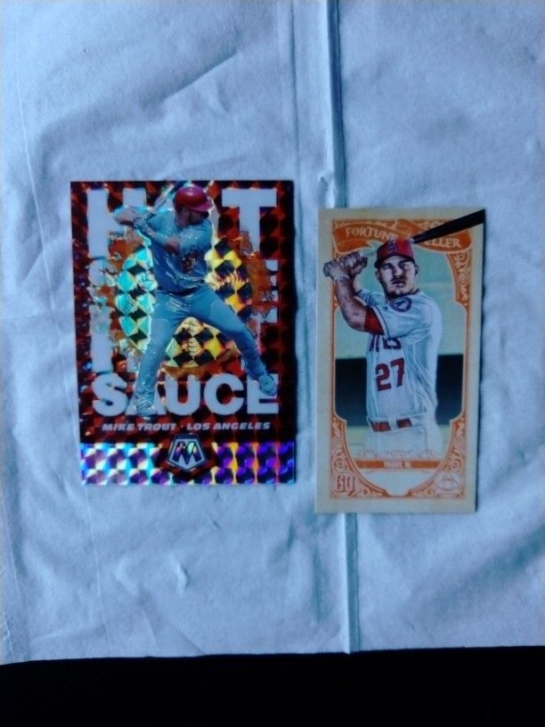Mike Trout Two Cards