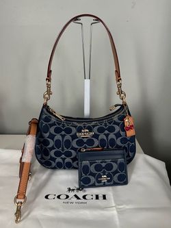 Coach Teri Shoulder Bag with Matching ID Card Holder