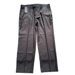 KENNETH COLE REACTION DRESS PANTS MENS 40X30 BLACK FLAT FRONT NWT