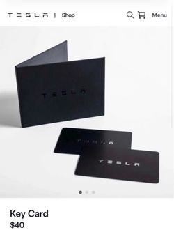 Tesla Key Cards